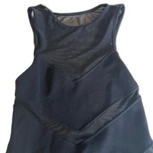 Free people intimately black sleeveless mesh bodysuit size XS/S